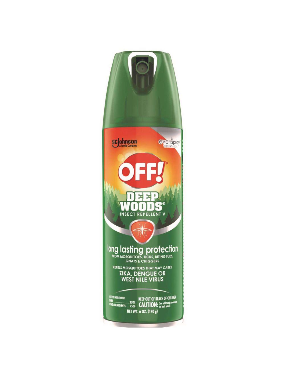 OFF! 01842 6 oz. Deep Woods Insect Repellent Liquid For Biting Insects