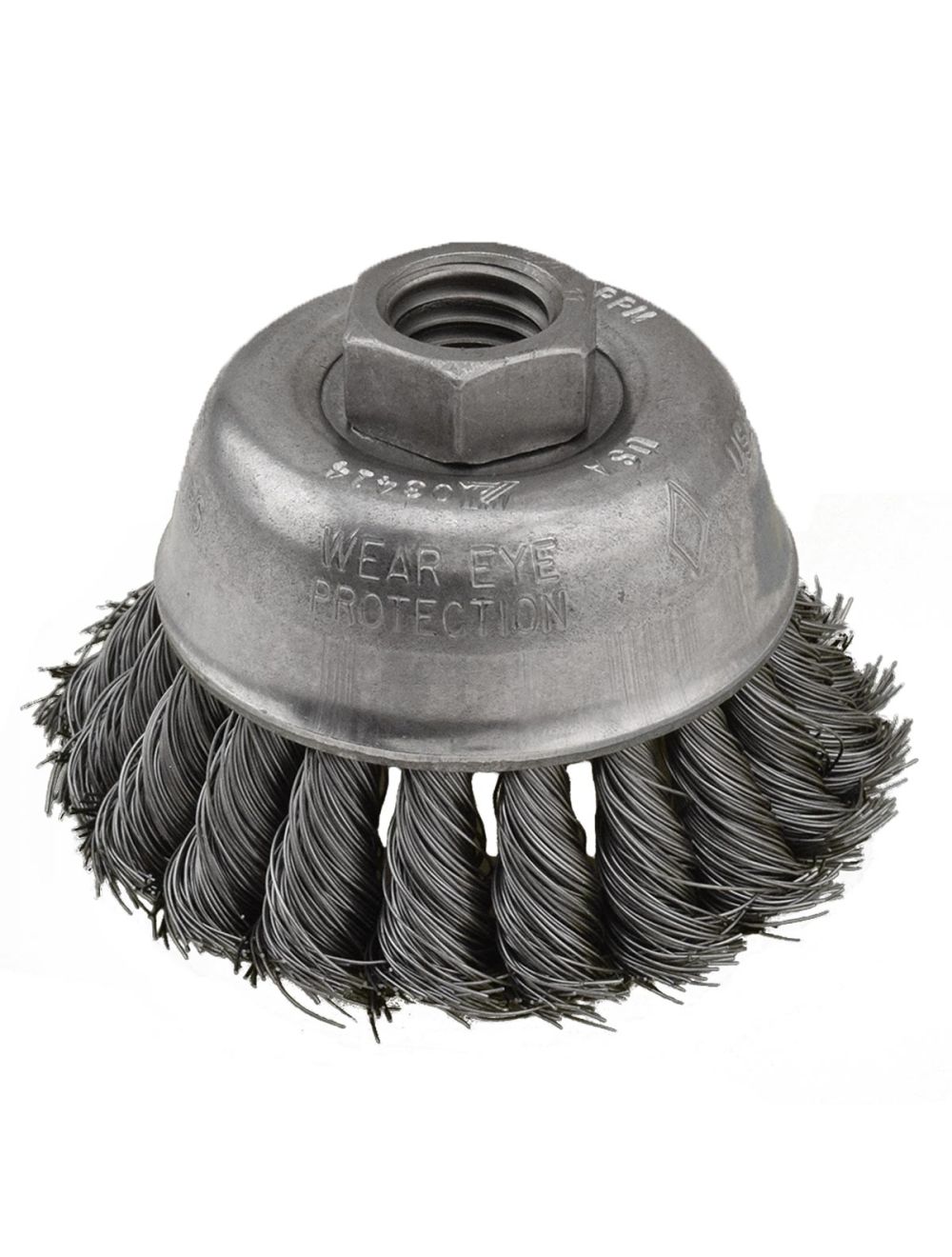 Osborn 3-1/2” Knot Wire Cup Brush .020 SS 5/8-11 AH #33001