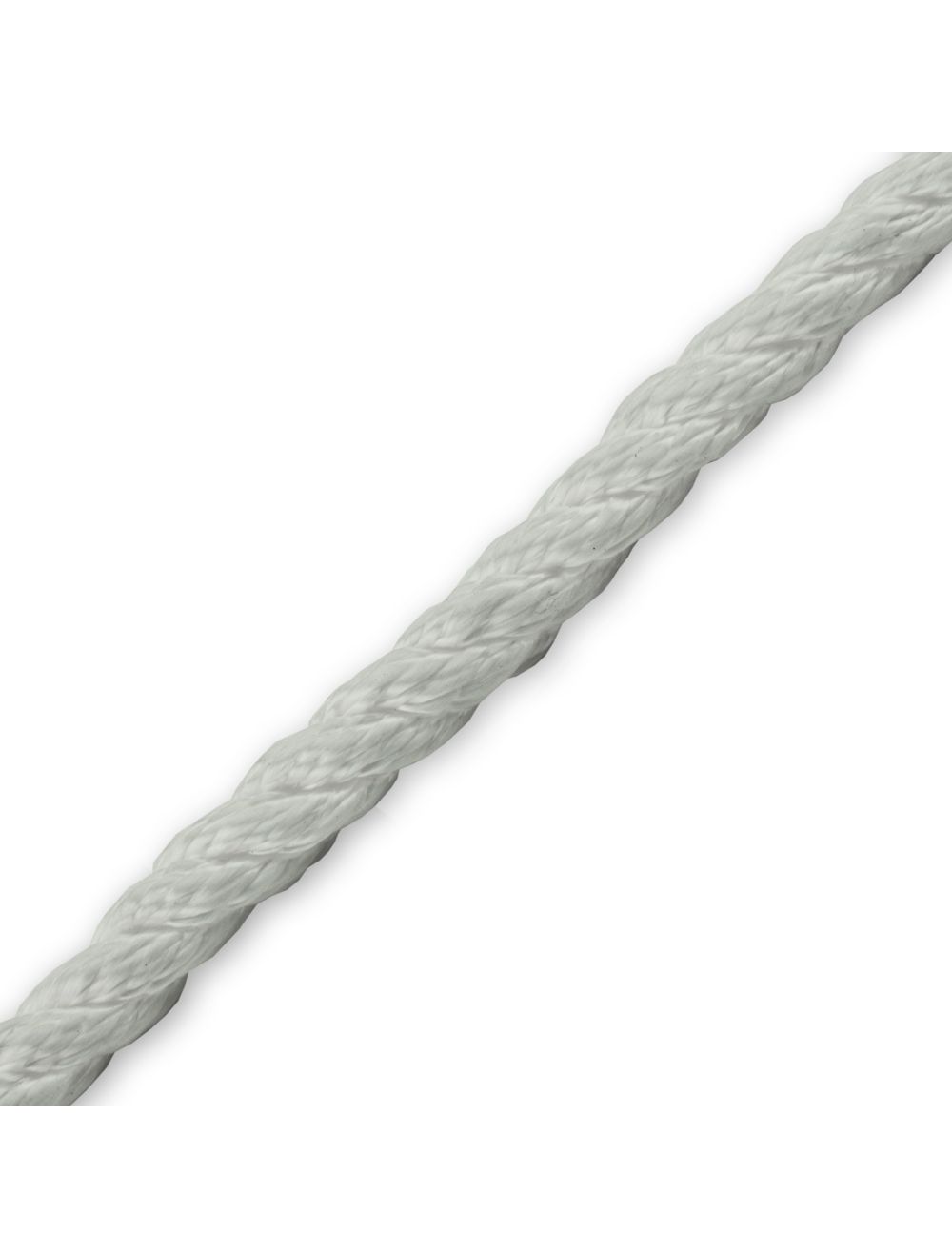 3/8 x 600' 3-Strand Twisted White Nylon Rope