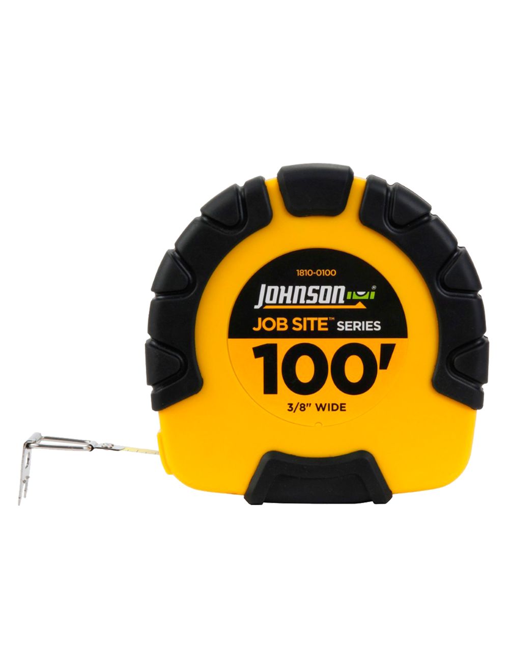 Johnson 1810-0100 100' Job Site Geared Closed Reel Long Tape Measure