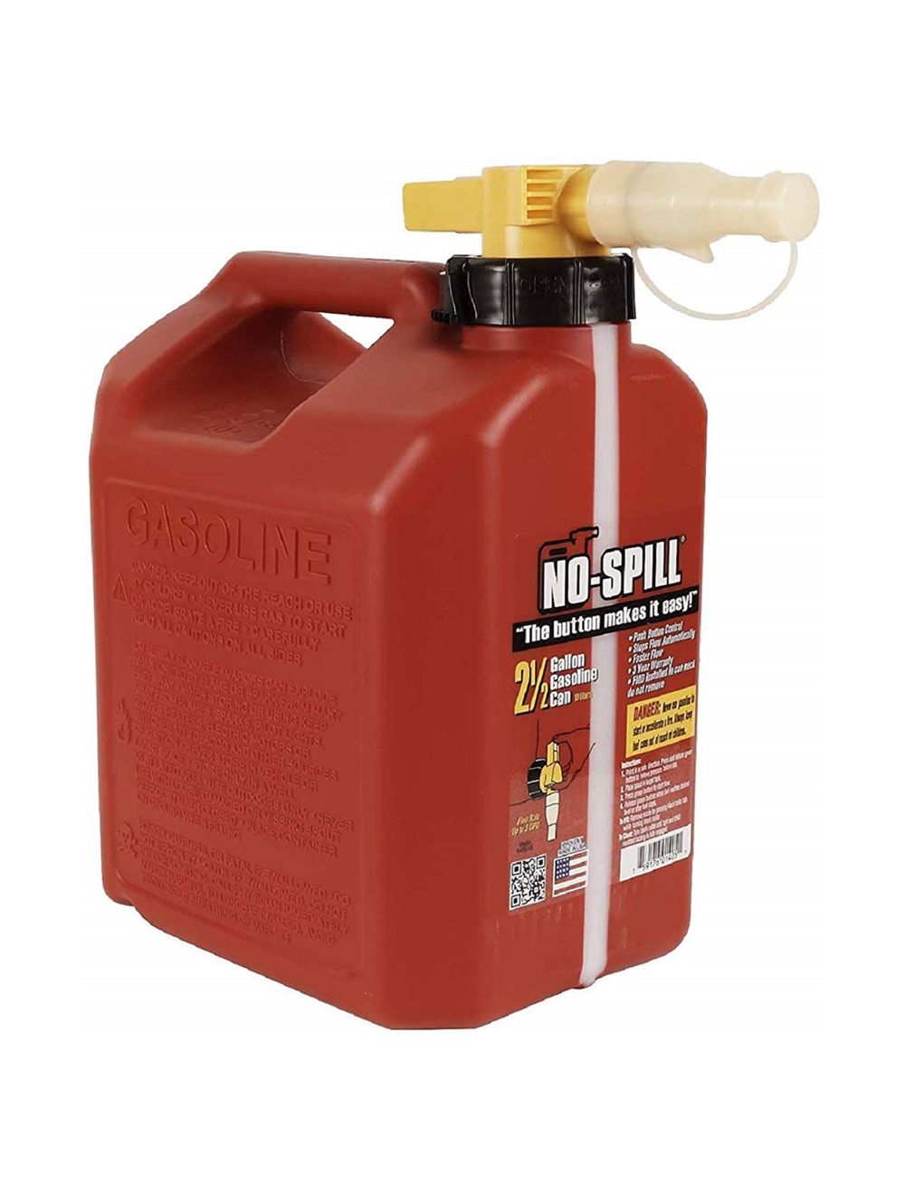 No-Spill 1405 Plastic Gas Can (2-1/2 Gallon)