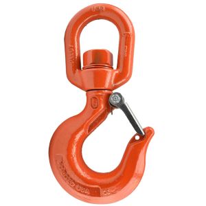 4.5 Ton Alloy Swivel-Eye Hoist Straight Hook w/ Safety Latch HK